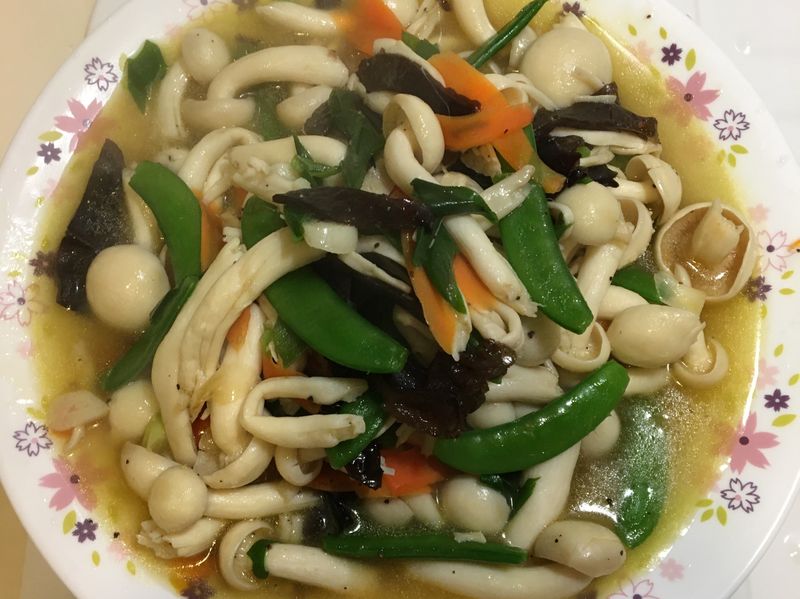 白靈菇炒甜豆