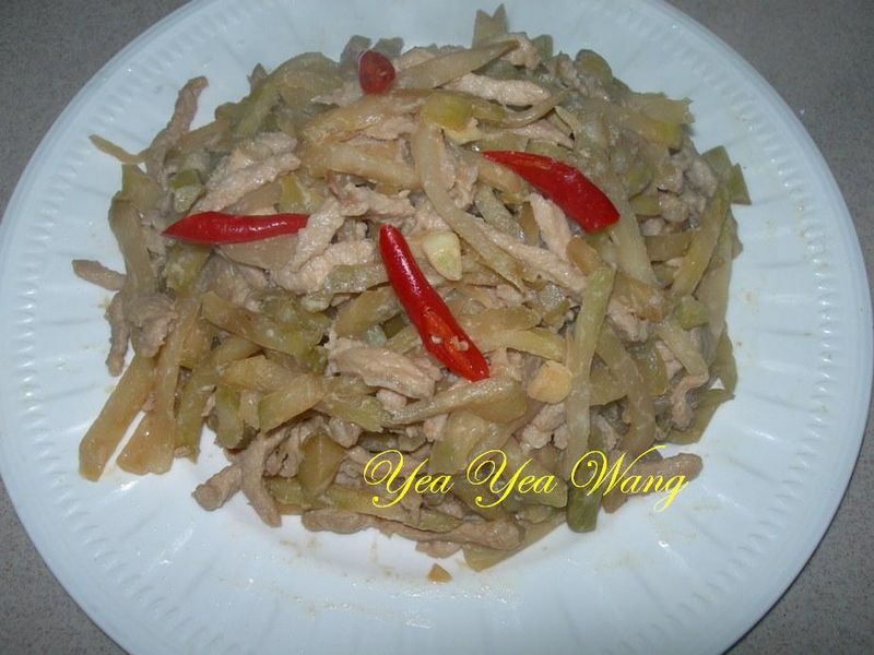 榨菜肉絲