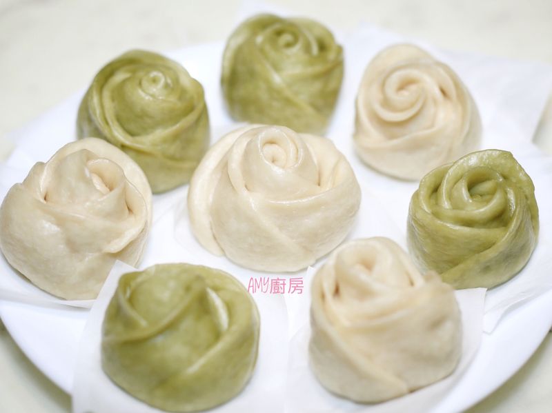 玫瑰花型饅頭