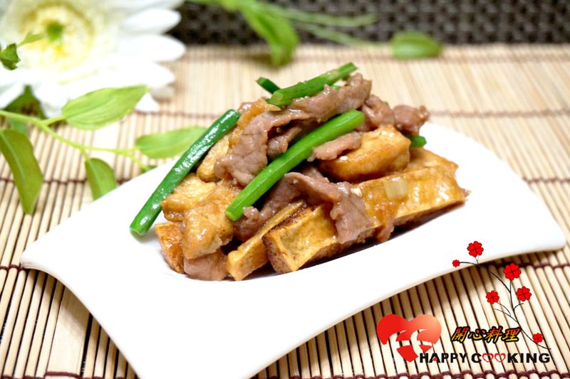 炸豆腐炒肉絲