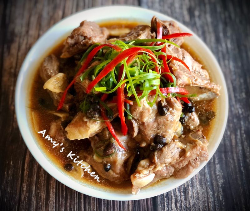 豆豉排骨 零廚藝電鍋料理 (豆鼓)