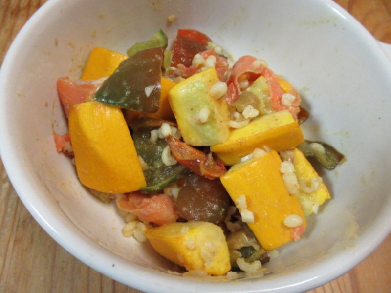節瓜青椒麥粒