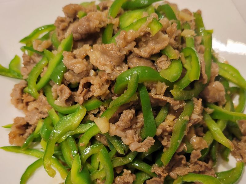 青椒炒牛肉