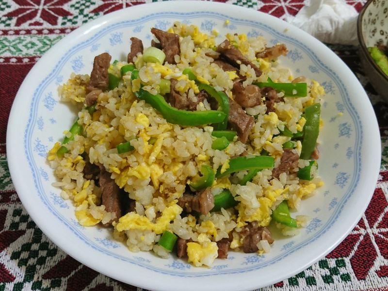 青椒牛肉炒飯