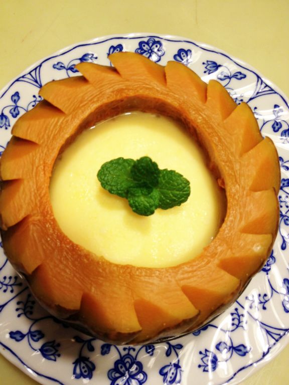莎媽五心級料理~南瓜蒸蛋甜盅