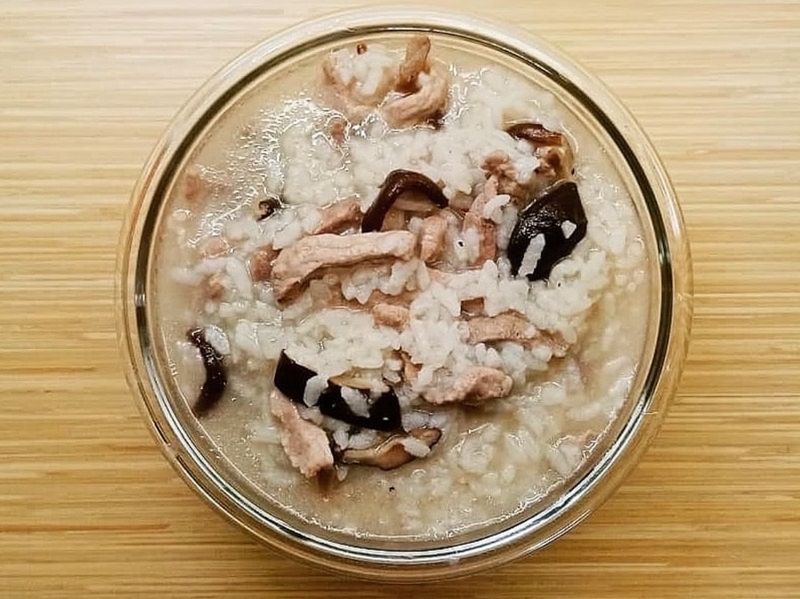 香菇肉絲粥