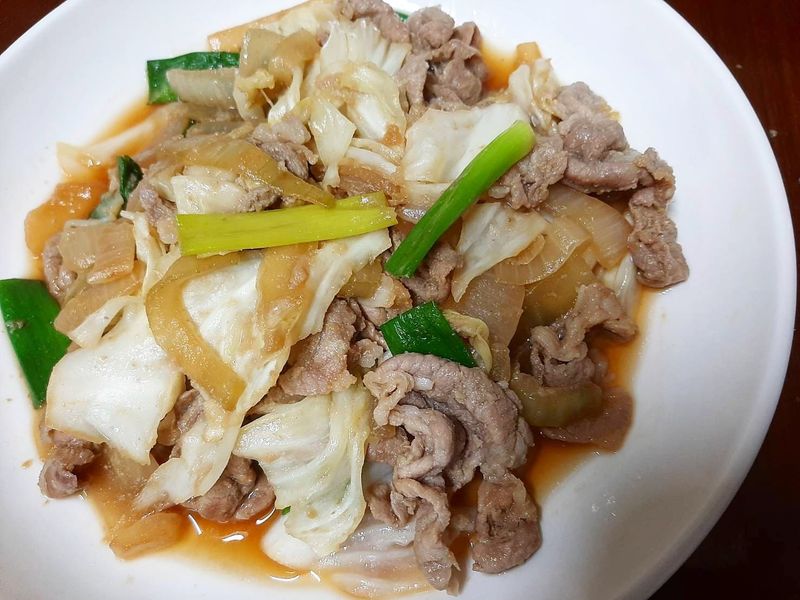 薑燒豬肉(加了蔬菜和蘋果泥更清爽甘甜)