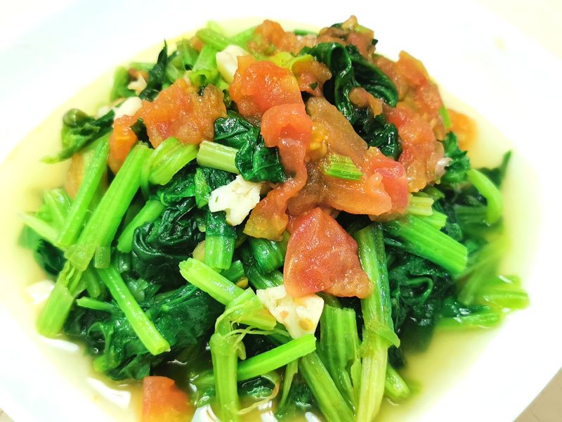 番茄蒜蓉菠菜