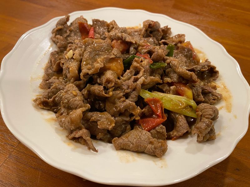 茄汁牛肉片