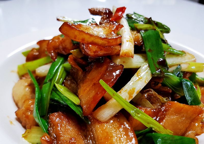 蔥爆豬五花肉