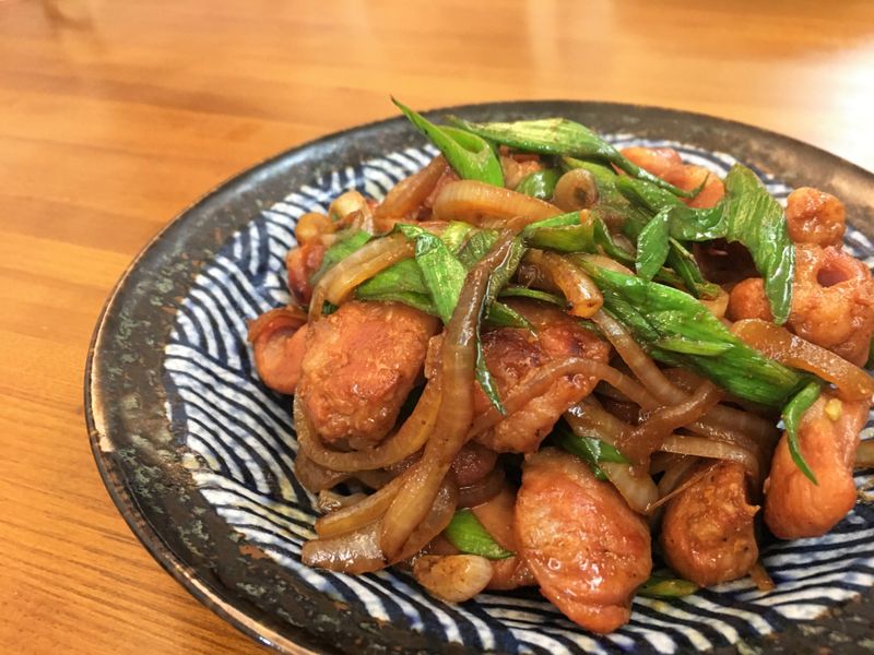 炒香腸