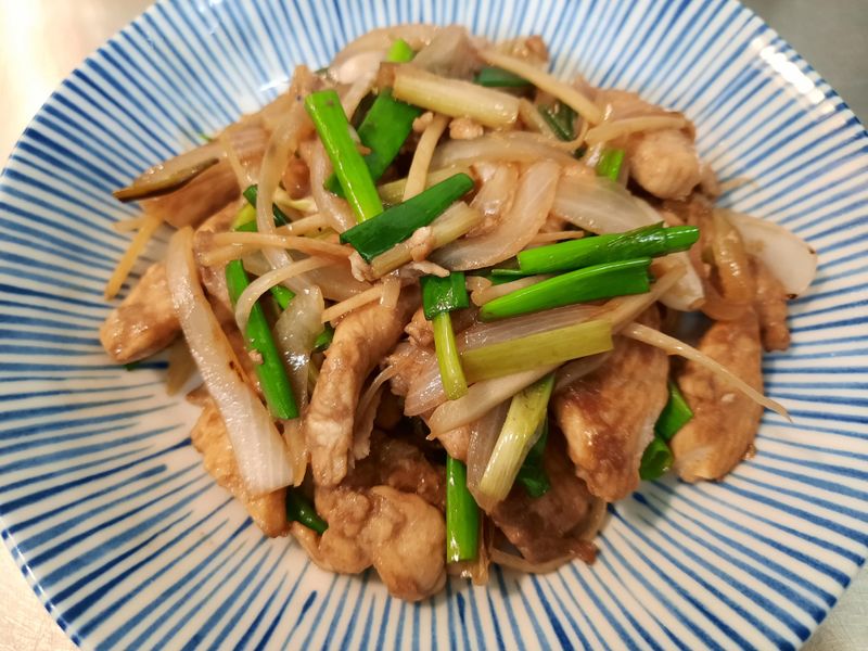 蔥爆虱目魚柳