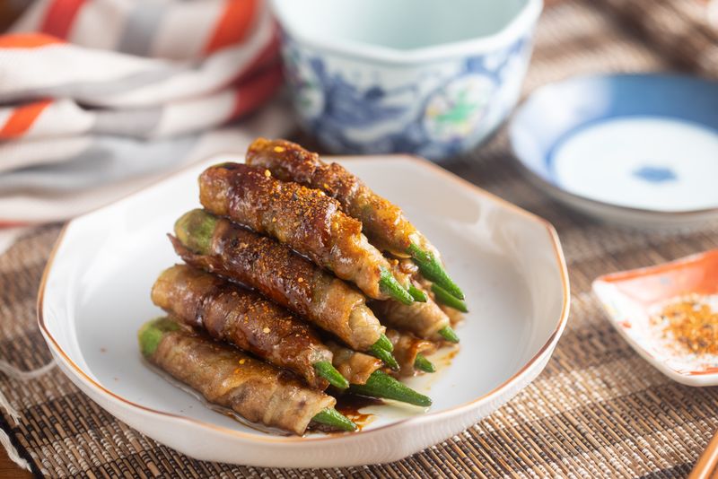 秋葵豬肉捲