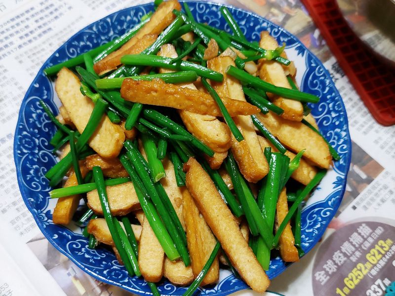 韭菜花炒豆干