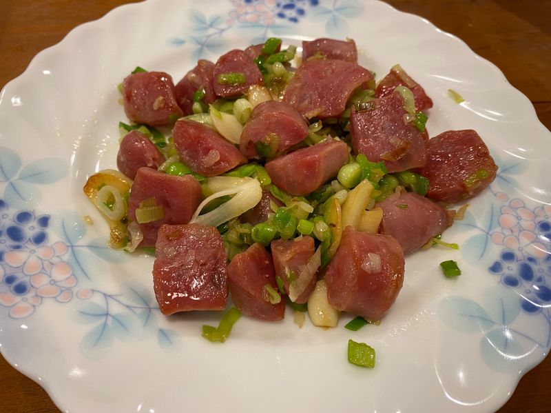 蒜苗香腸丁