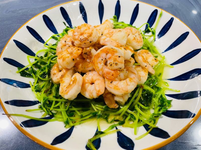 豆苗蝦仁