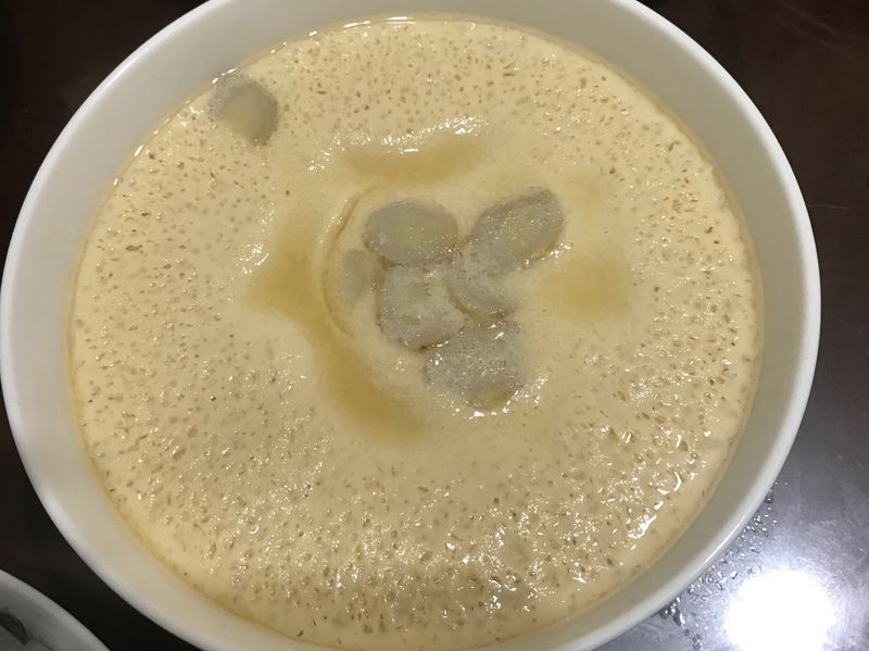 薑絲干貝蒸蛋