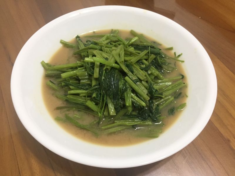 味噌炒空心菜
