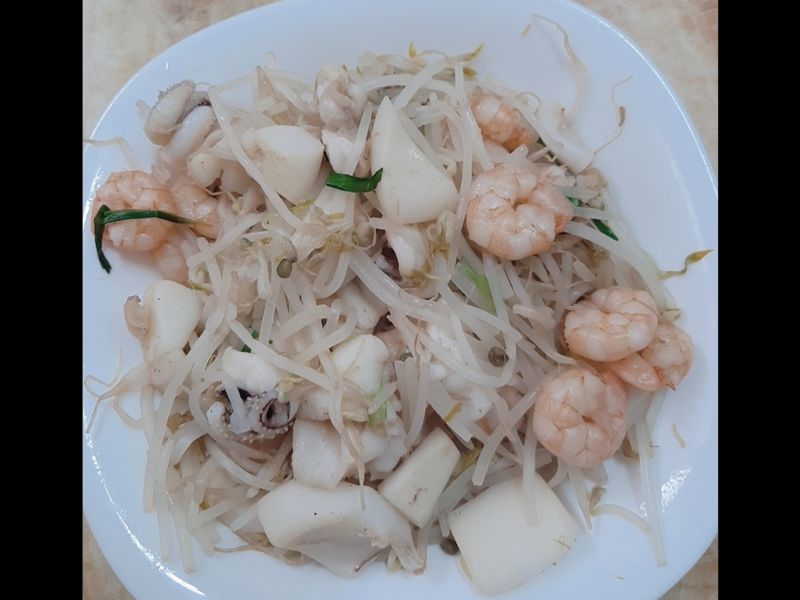 海鮮炒豆芽菜