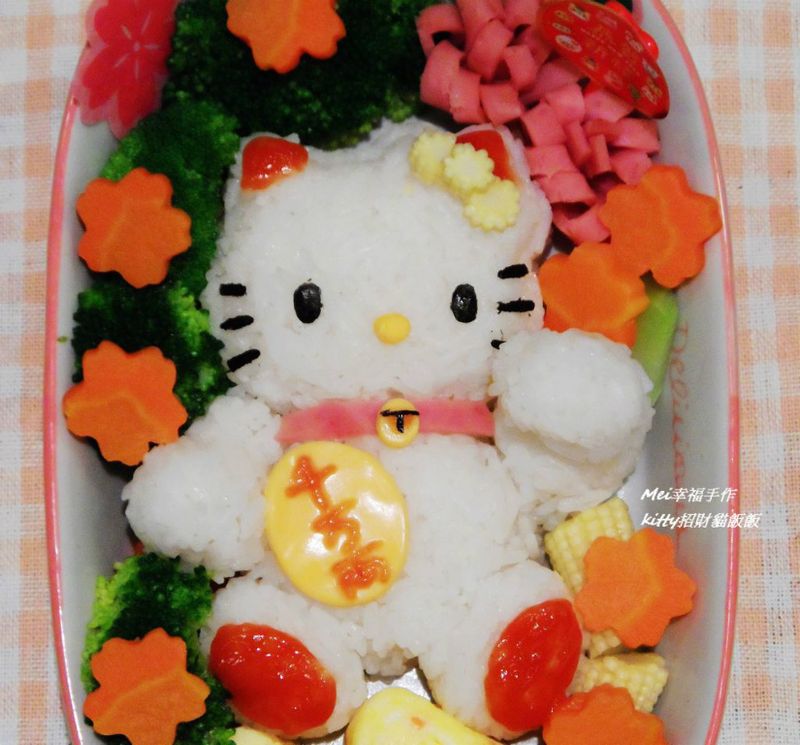 【親子食堂】Kitty招財貓飯飯