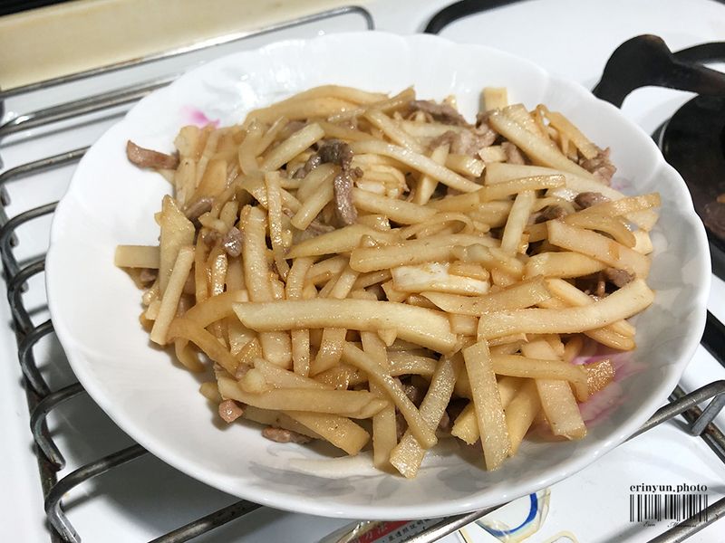 醬燒竹筍炒肉絲 快速料理版