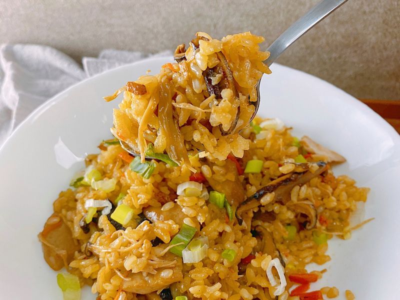 (影片)偽油飯香菇炊飯