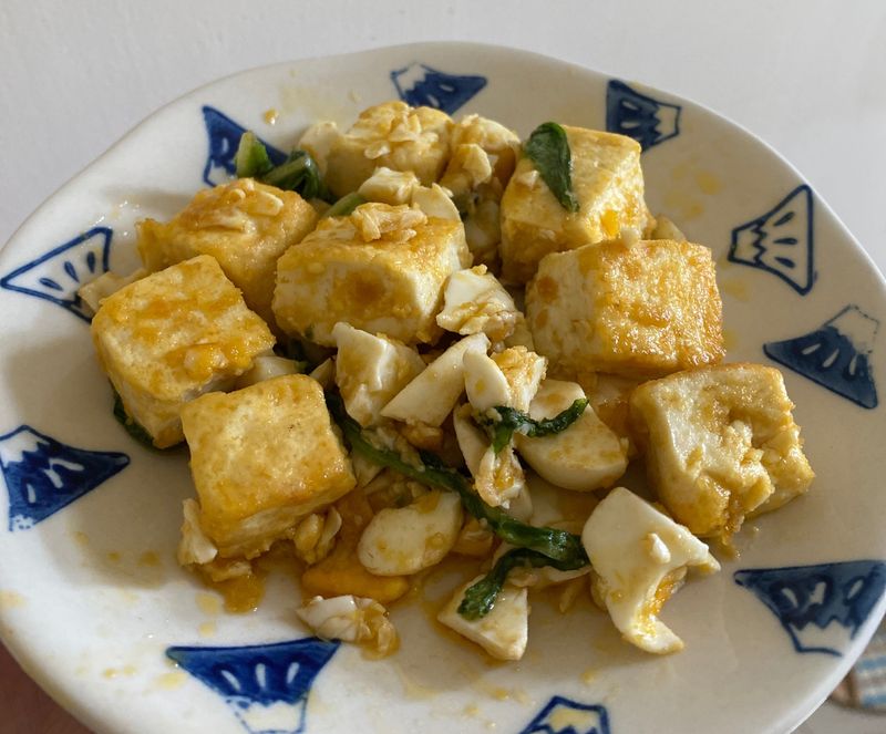 金沙豆腐（最單純的那種）