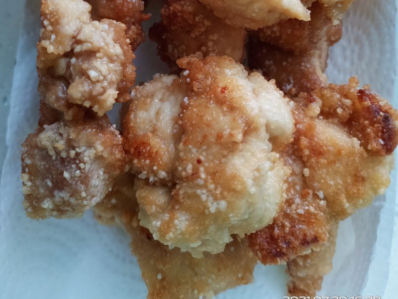 半煎炸鹹酥雞