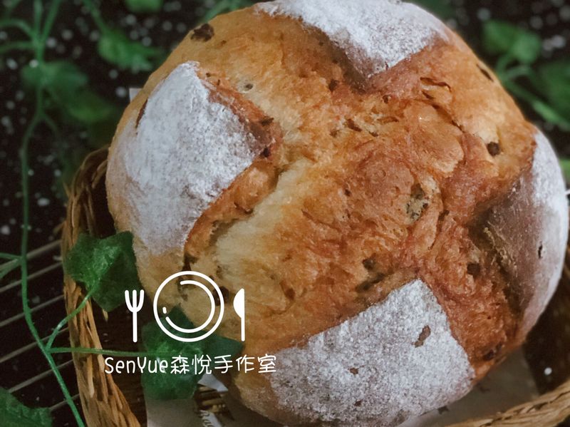 桂圓蔓越莓鄉村麵包(中種法)