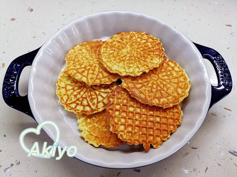 小V鬆餅機食譜 - 法式蕾絲餅