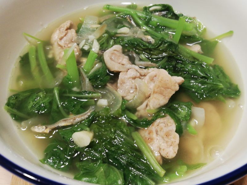 覓菜炒豬肉