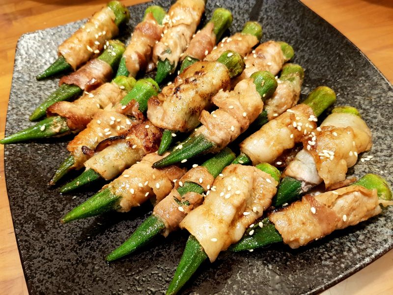 醬燒秋葵肉捲