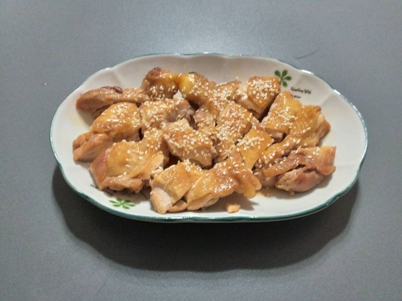 照燒雞腿排 (沒想到餐廳菜也是那麼簡單)