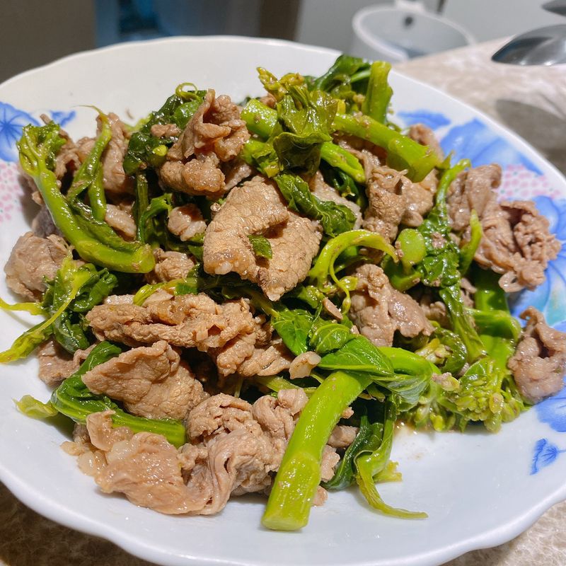 芥藍炒牛肉