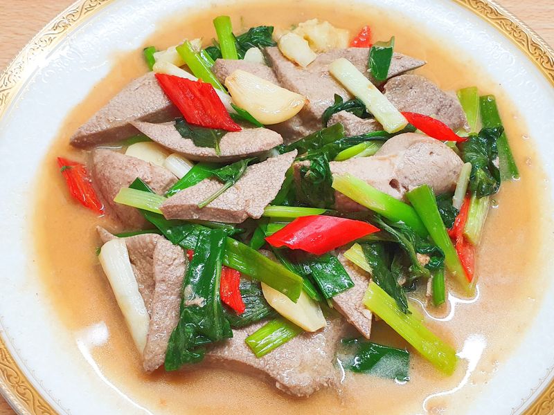 快炒豬肝