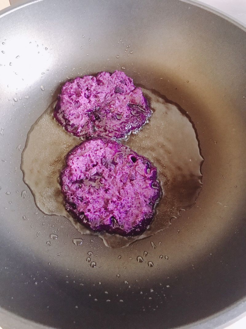 自煮料理 | 🍠紫薯地瓜煎餅🍠