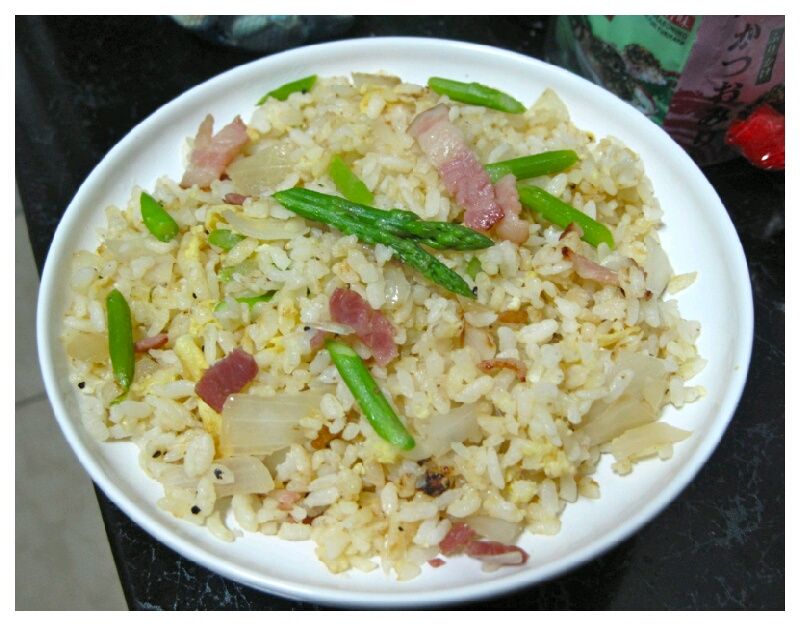 培根蘆筍蛋炒飯