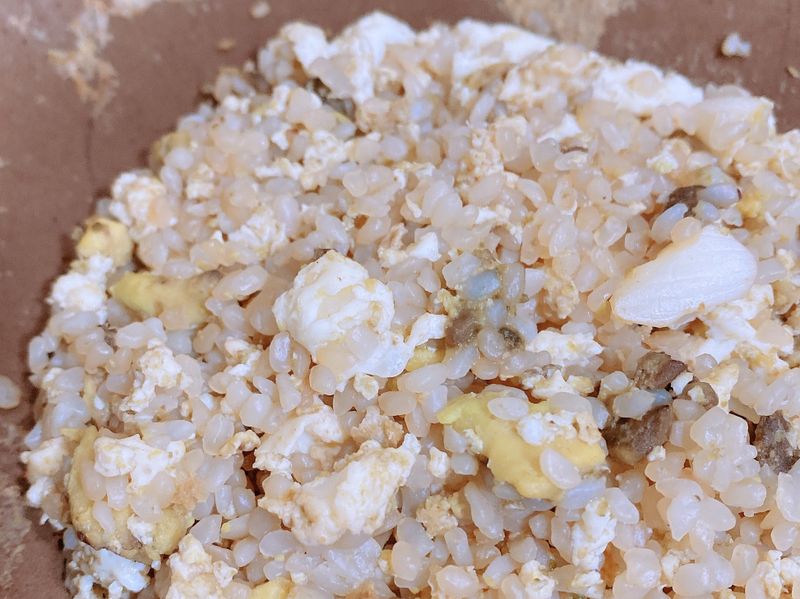 酪梨蛋炒蒟蒻飯