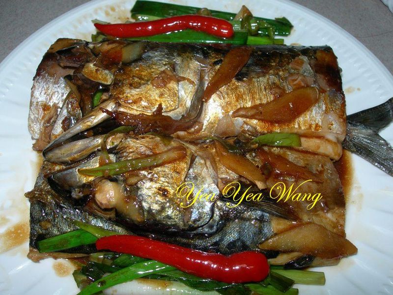 蔥燒鯖魚