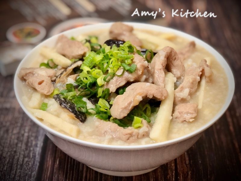 香菇肉絲竹筍粥 (電鍋版)
