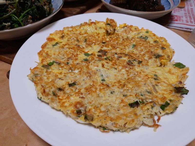 吻仔魚煎蛋