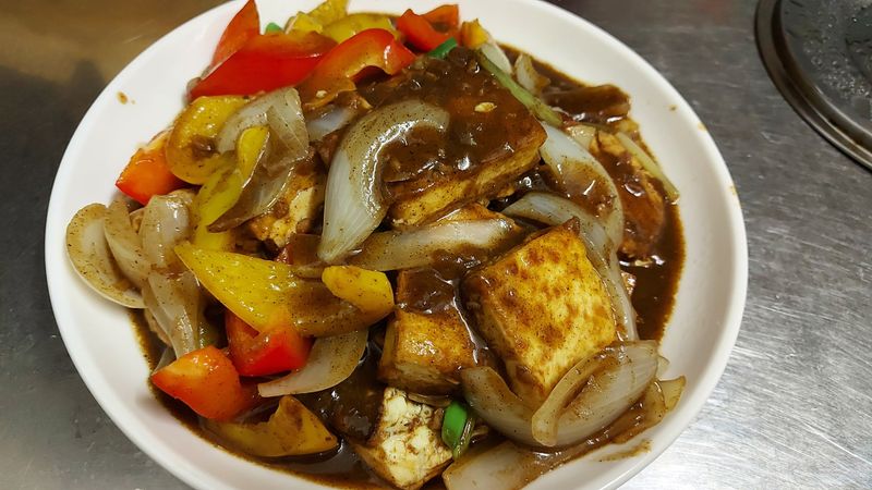 鐵板豆腐