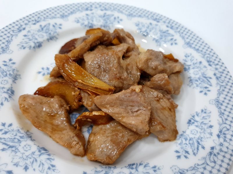 麻油乾煎松阪豬
