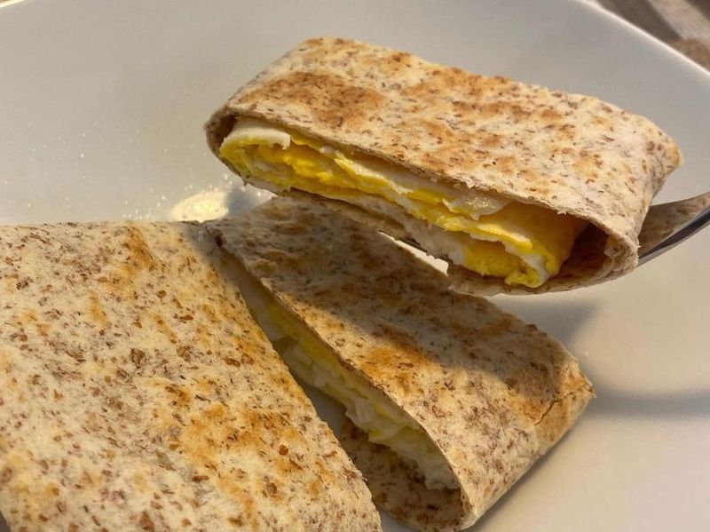 《墨西哥餅皮蛋餅🥚低醣少油早餐》