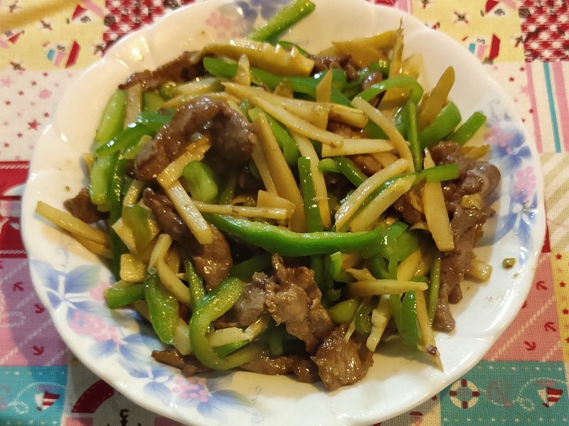 青椒炒牛肉絲