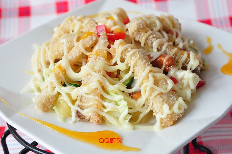 果香風味魚片沙拉