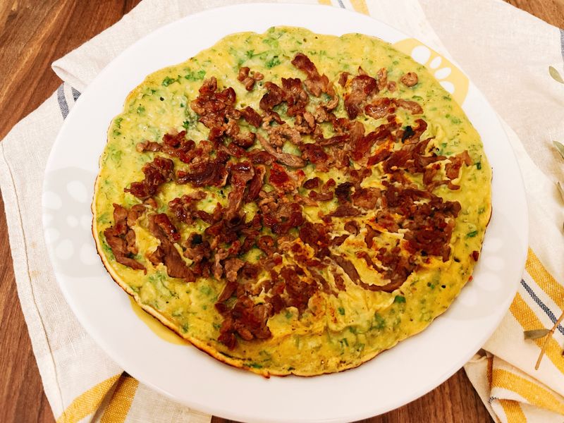 牛肉香菜煎餅