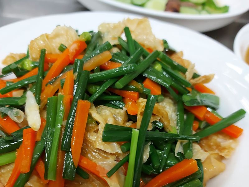 韭菜花豆皮