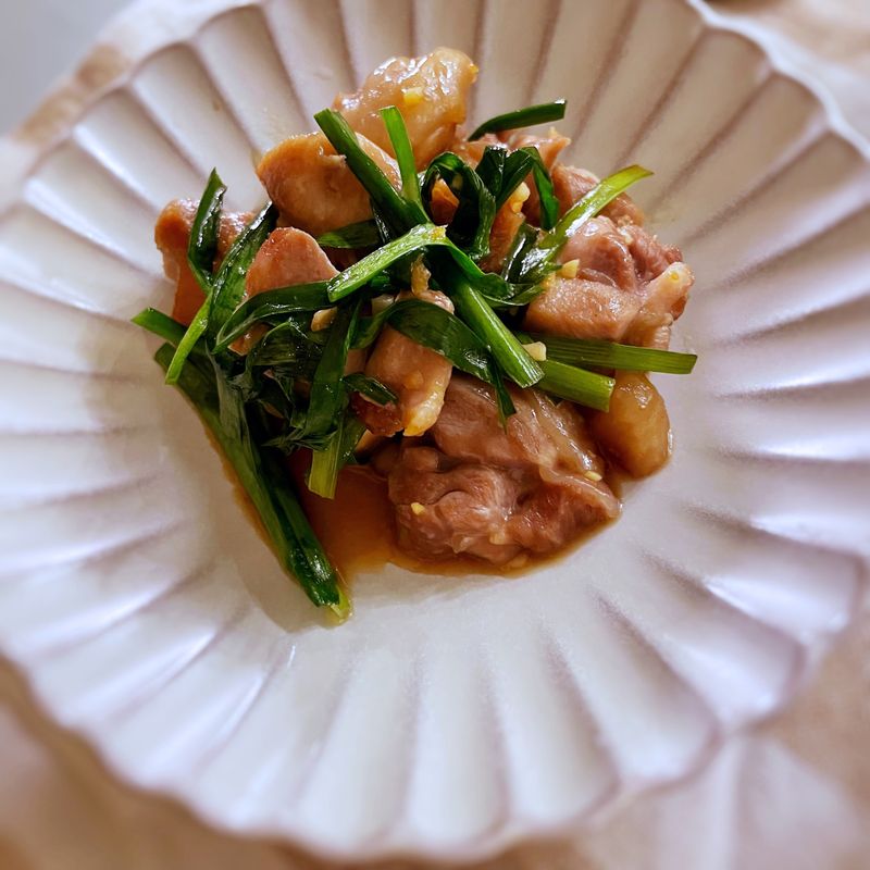 韭菜炒雞肉