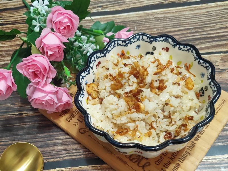 lanni 珠貝高麗菜飯(簡易電鍋版)